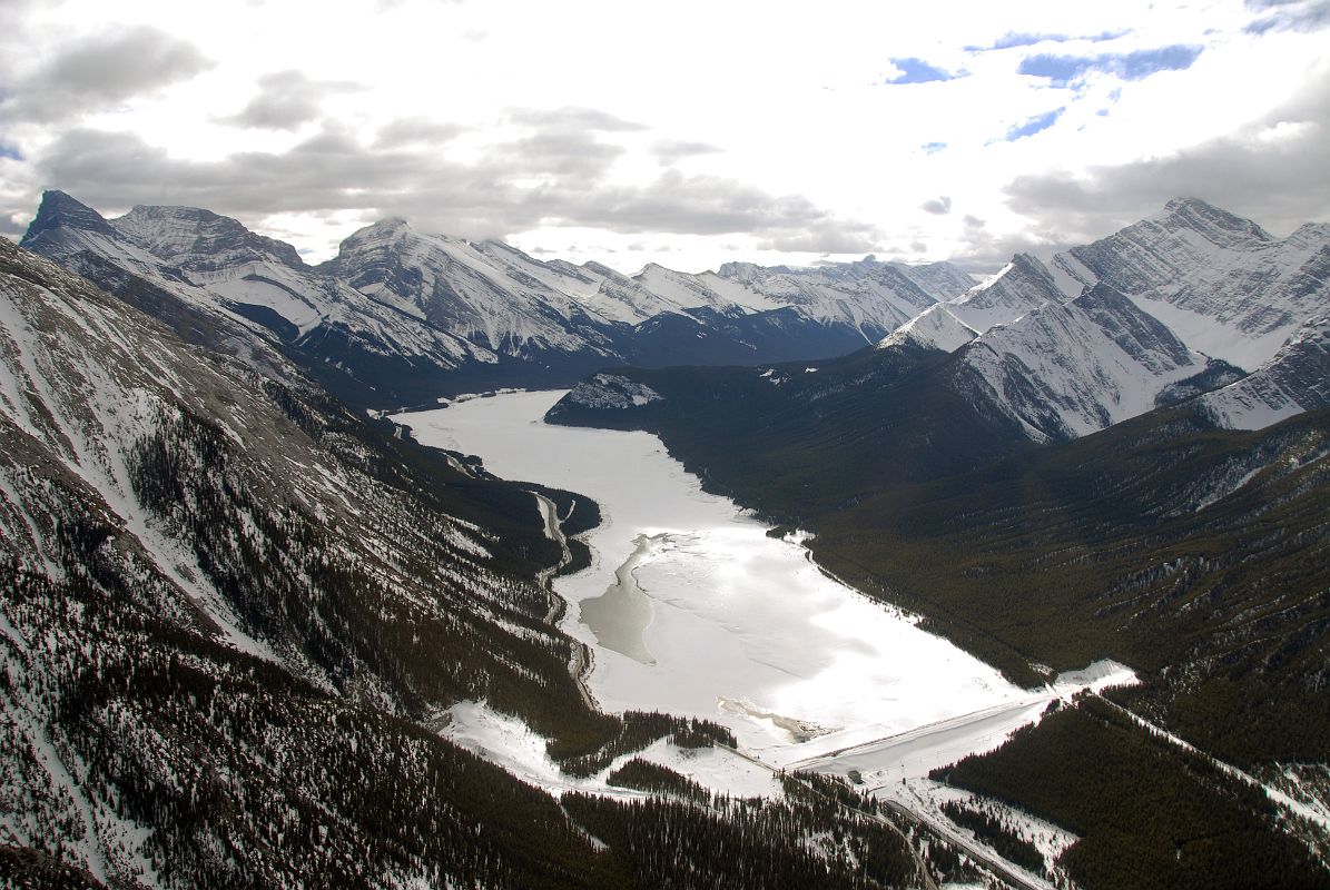 13 Mount Lougheed, Mount Sparrowhawk, Spray Lake, Old Goat Mountain From Helicopter Between Canmore And Mount Assiniboine In Winter